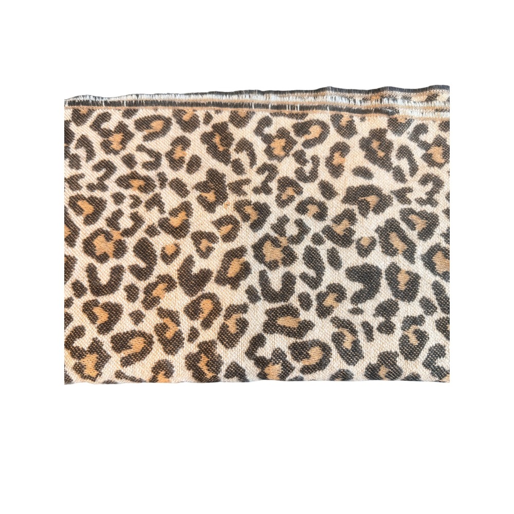 J.Crew Brushed Blanket Scarf Leopard Print Fringe Cozy Fall Winter Gorpcore